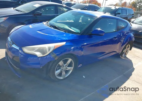 2014 Hyundai Veloster Base W/Black from USA, damaged, VIN KMHTC6AD0EU216967